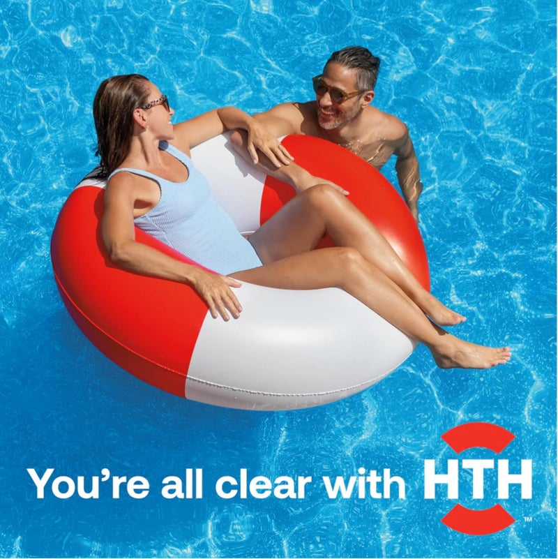 HTH 67218 رعاية بركة السباحة - التحكم في المعادن والبقع والترسبات - يمنع تلوين المعادن وتراكم الترسبات، يزيل البقع المعدنية والنحاسية الجديدة، متوافق مع جميع برك السباحة، 32 أونصة - Image 5